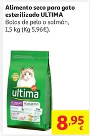 Al.Gato Seco Esterilizado Bolas De Pelo Ultima 1,5 Kg       
