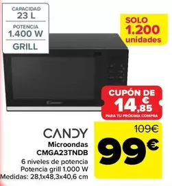 Candy - Microondas CMGA23TNDB