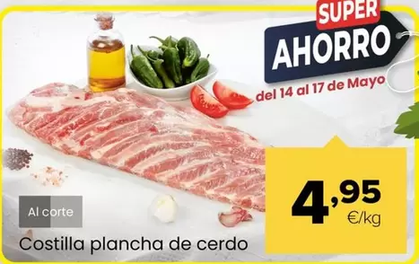 Costilla Plancha De Cerdo