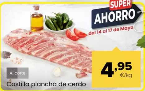 Costilla Plancha De Cerdo