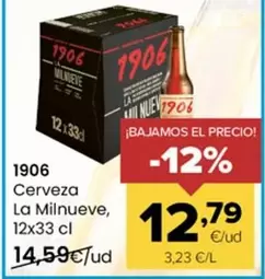 1906 - Cerveza La Milnueve