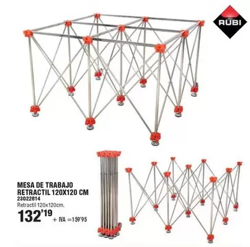 Rubi - Mesa De Trabajo Retractil