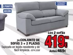 Conjunto De Sofás 3 + 2 Plazas