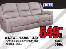 Relax - Sofá 3 Plazas