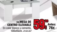 Blanco - Mesa De Centro Elevable