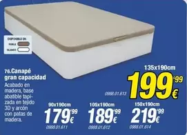 Blanco - Canape Gran Capacidad