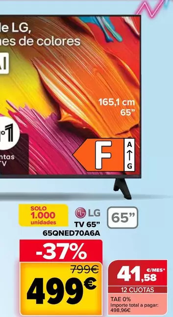 LG - Tv 65" 65QNED70A6A