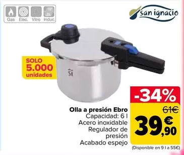 San Ignacio - Olla A Presión Ebro