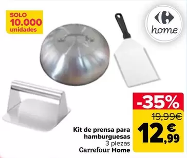 Carrefour Home - Kit De Prensa Para Hamburguesas  