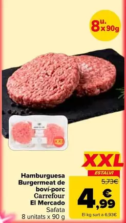 Carrefour El Mercado - Hamburguesa Burguermeat Vacuno-cerdo