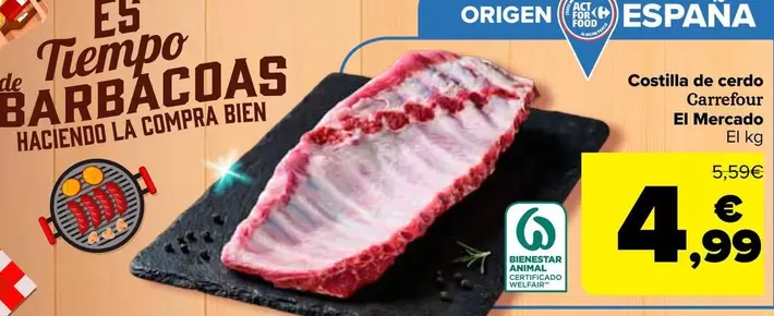 Carrefour El Mercado - Costilla De Cerdo 