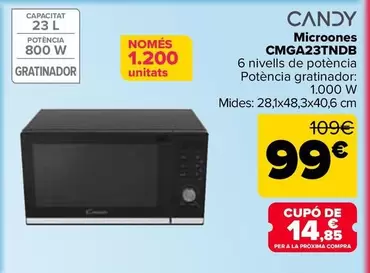 Candy - Microondas CMGA23TNDB