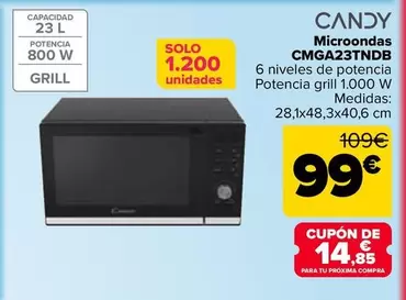Candy - Microondas CMGA23TNDB