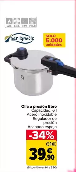 San Ignacio - Olla A Presión Ebro