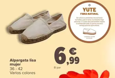 Alpargata Lisa Mujer