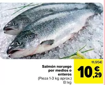Salmón Noruego Por Medios O Enteros