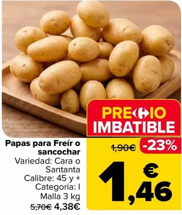 Papas Para Freír O Sancochar
