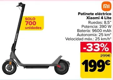 Xiaomi - Patinete Eléctrico 4 Lite