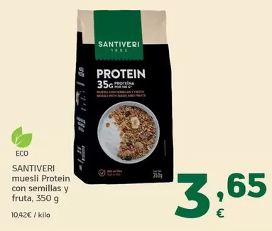 Santiveri - Muesli Protein Con Semillas Y Fruta