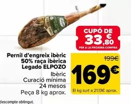 Legado ElPozo - Jamón De Cebo Ibérico 50% Raza Ibérica