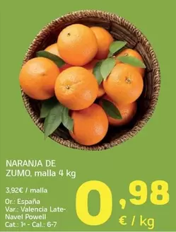 Naranja De Zumo