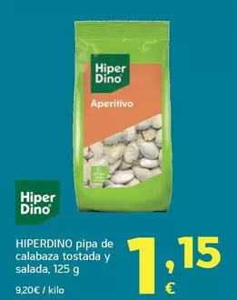 Hiperdino - Pipa De Calabaza Tostada Y Salada
