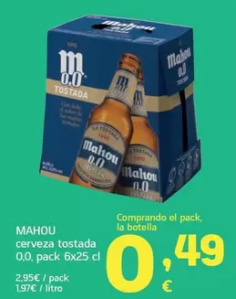 Mahou - Cerveza Tostada 0,0