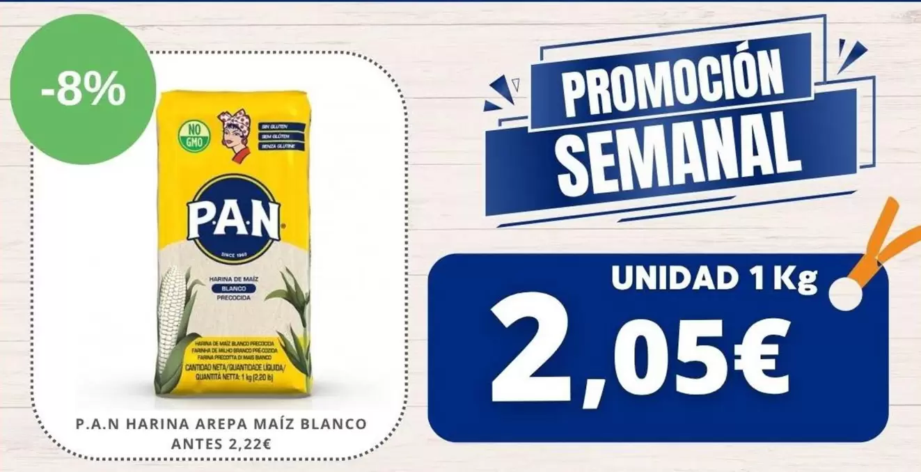 P.A.N. - Harina Arepa Maiz Blanco