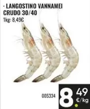Langostino Vannamei Crudo 30/40