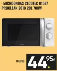 Cecotec - Microondas Proclean