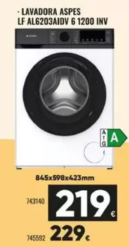Aspes - Lavadora LF AL6203AIDV