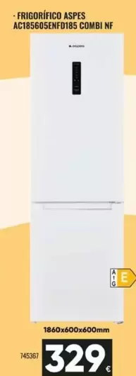 Aspes - Frigorifico AC185605ENFD185 Combi Nf