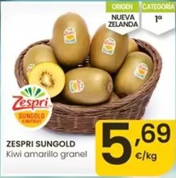 Zespri - Sungold Kiwi Amarillo Granel