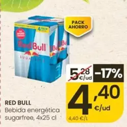 Red Bull - Bebida Energética Sugarfree