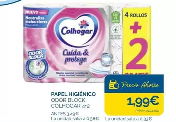 Colhogar - Papel Higiénico Odor Block
