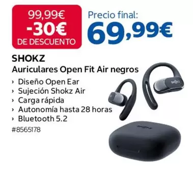 Auriculares Open Fit Air Negros