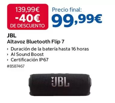 JBL - Altavoz Bluetooth Flip 7