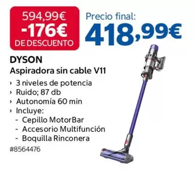 Dyson - Aspiradora Sin Cable V11