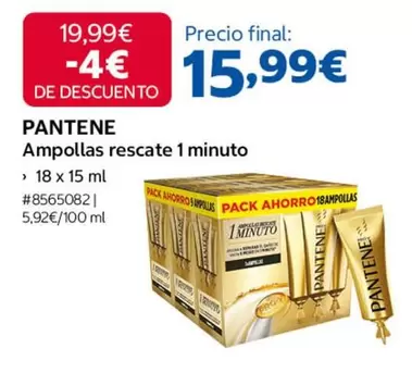 Pantene - Ampollas Rescate 1 Minuto