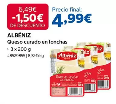 albeniz - Queso Curado En Lonchas