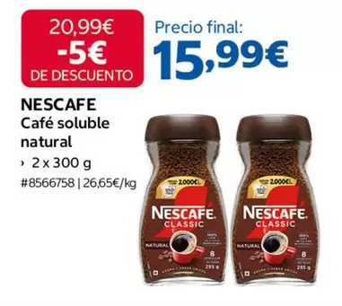 Nescafé - Cafe Soluble Natural