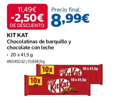 Kit Kat - Chocolatinas De Barquillo Y Chocolate Con Leche