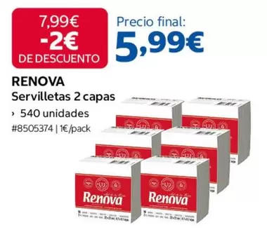 Renova - Servilletas 2 Capas
