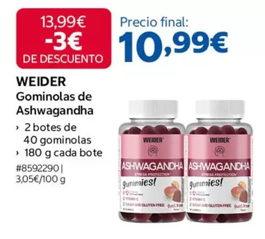 Weider - Gominolas De Ashwagandha