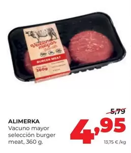 Alimerka - Vacuno Mayor Burger Meat
