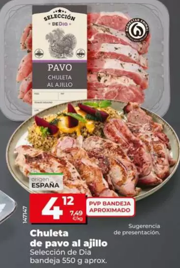Dia - Chuleta De Pavo Al Ajillo