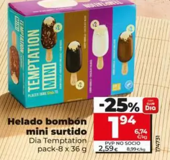 Dia - Helado Bombon Mini Surtido