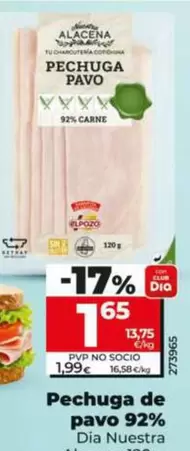 Dia - Pechuga De Pavo 92%