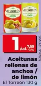 El Torreón - Aceitunas Rellenas De Anchoa / De Limon