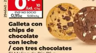 Dia - Galleta Con Chips De Chocolate Con Leche / Con Tres Chocolates
